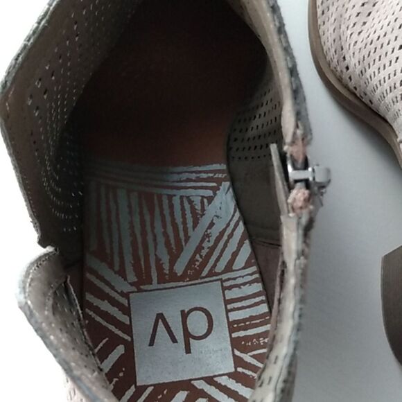 DV by Dolce Vita Perforated Ankle Booties – Taupe – 3.5" Heel – 10 - Picture 7 of 14